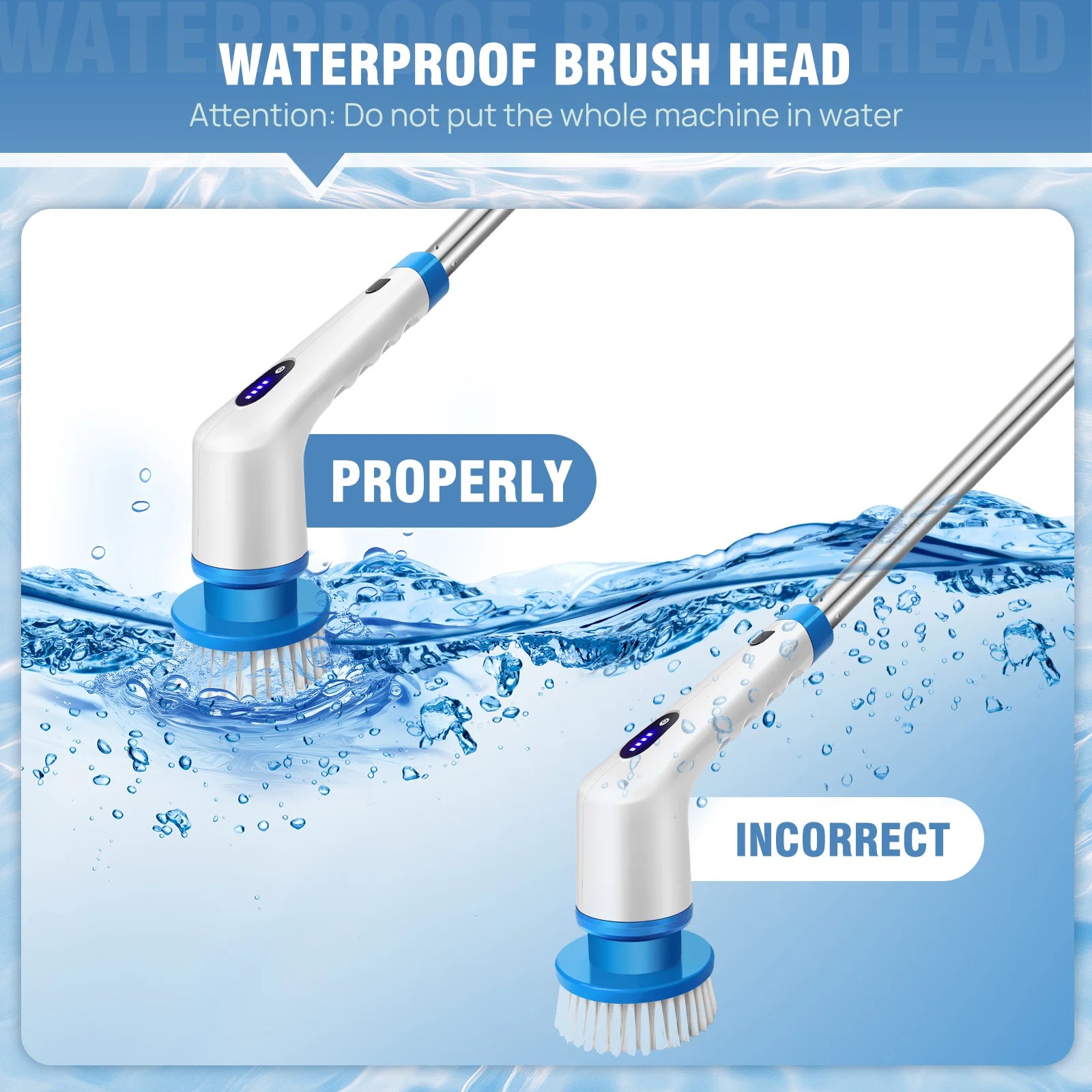 1 Electric Spin Scrubber Cordless Rechargeable,