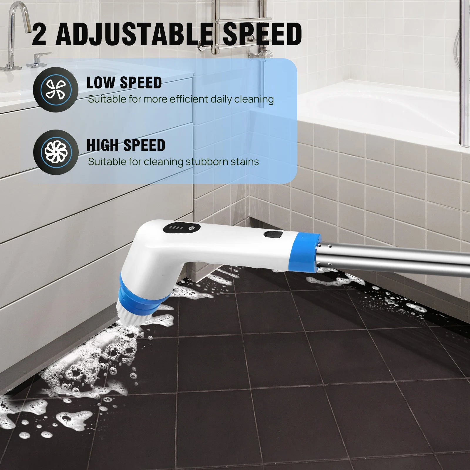 1 Electric Spin Scrubber Cordless Rechargeable,