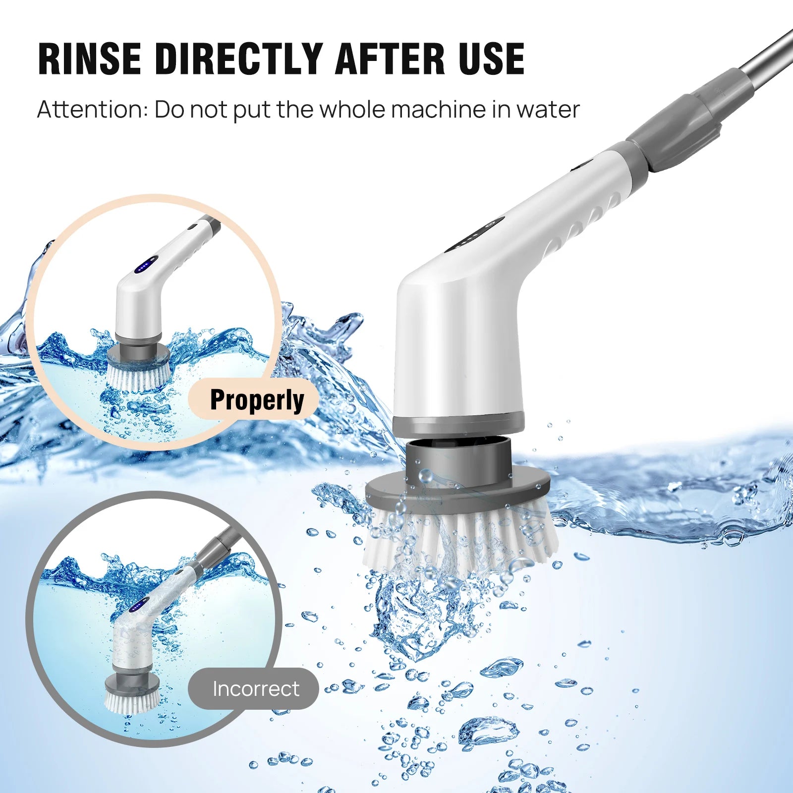 1 Electric Spin Scrubber Cordless Rechargeable,